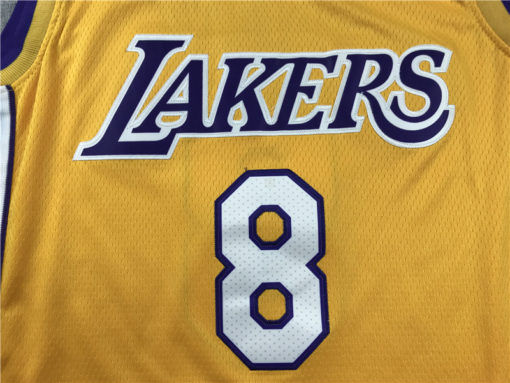 Kobe Bryant 8 Los Angeles Lakers Retro Retired Gold Edition Jersey Kobe Bryant 8 Los Angeles Lakers Retro Retired Gold Edition Jersey