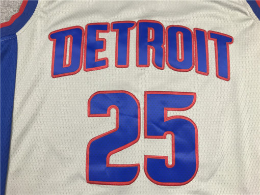 Derrick Rose 25 Detroit Pistons 2019-20 Gray Statement Jersey Derrick Rose 25 Detroit Pistons 2019-20 Gray Statement Jersey
