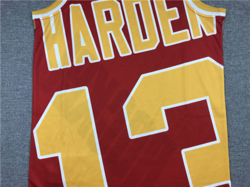 James Harden 13 Houston Rockets 2021 Red Big Face Throwback Jersey James Harden 13 Houston Rockets 2021 Red Big Face Throwback Jersey