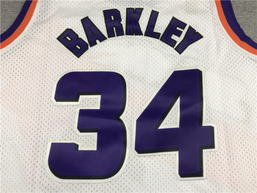Charles Barkley 34 Phoenix Suns M&N White Home Throwback Jersey Charles Barkley 34 Phoenix Suns M&N White Home Throwback Jersey