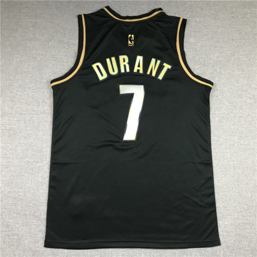 Kevin Durant 7 Brooklyn Nets Black Gold 2021 Swingman Jersey Kevin Durant 7 Brooklyn Nets Black Gold 2021 Swingman Jersey