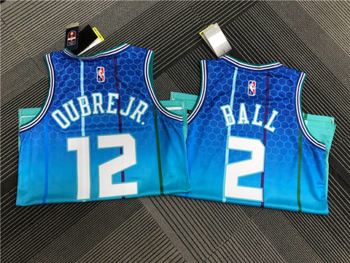 Lamelo Ball #2 Charlotte Hornets 2021-22 Blue City Edition Jersey Lamelo Ball #2 Charlotte Hornets 2021-22 Blue City Edition Jersey