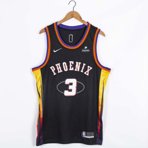 Men's Chris Paul 3 Phoenix Suns 2022 Black City Edition Jersey