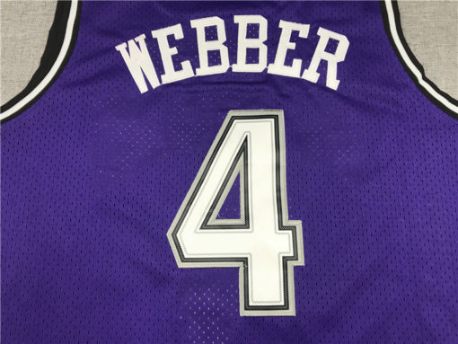 Chris Webber 4 Sacramento Kings 98-99 Kings Purple Jersey Chris Webber 4 Sacramento Kings 98-99 Kings Purple Jersey