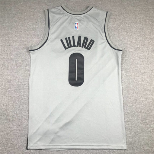 Damian Lillard 0 Portland Trail Blazers Gray 2021 Earned Edition Jersey Damian Lillard 0 Portland Trail Blazers Gray 2021 Earned Edition Jersey