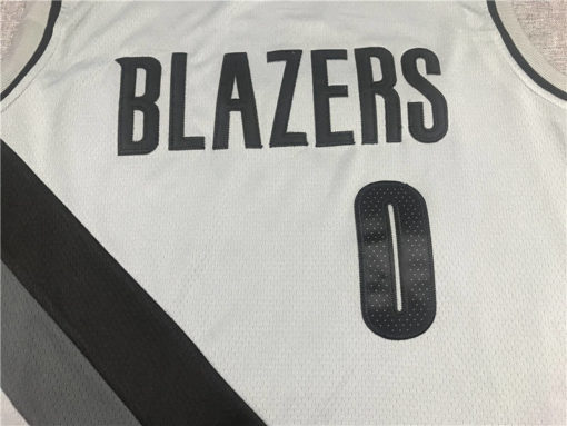 Damian Lillard 0 Portland Trail Blazers Gray 2021 Earned Edition Jersey Damian Lillard 0 Portland Trail Blazers Gray 2021 Earned Edition Jersey