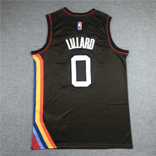 Damian Lillard 0 Portland Trail Blazers City Edition Brown Swingman Jersey Damian Lillard 0 Portland Trail Blazers City Edition Brown Swingman Jersey