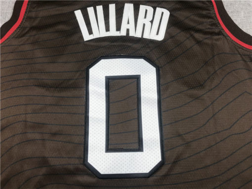 Damian Lillard 0 Portland Trail Blazers City Edition Brown Swingman Jersey Damian Lillard 0 Portland Trail Blazers City Edition Brown Swingman Jersey