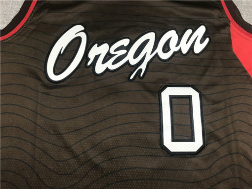 Damian Lillard 0 Portland Trail Blazers City Edition Brown Swingman Jersey Damian Lillard 0 Portland Trail Blazers City Edition Brown Swingman Jersey