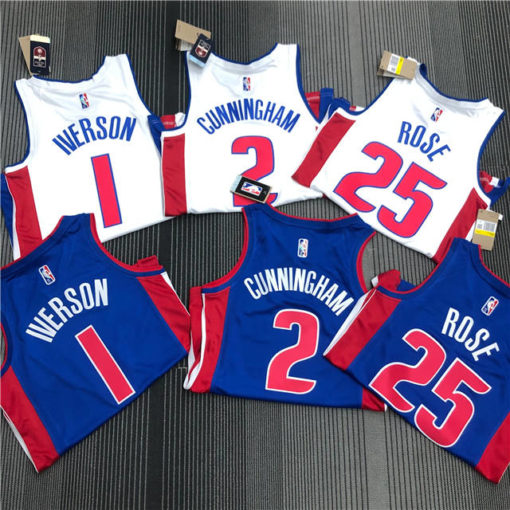 Allen Iverson #1 Detroit Pistons Jersey Swingman 2021-22 White-Icon Allen Iverson #1 Detroit Pistons Jersey Swingman 2021-22 White-Icon