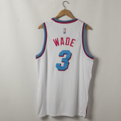 Dwyane Wade Miami Heat 2019-20 Vice City White Swingman Jersey Dwyane Wade Miami Heat 2019-20 Vice City White Swingman Jersey