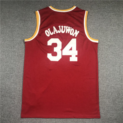 Hakeem Olajuwon 34 Red Houston Rockets 1993-94 Hardwood Classics Swingman Jersey Hakeem Olajuwon 34 Red Houston Rockets 1993-94 Hardwood Classics Swingman Jersey