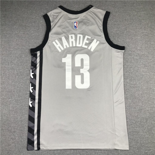 James Harden 13 Brooklyn Nets 2021 Gray Statement Jersey James Harden 13 Brooklyn Nets 2021 Gray Statement Jersey