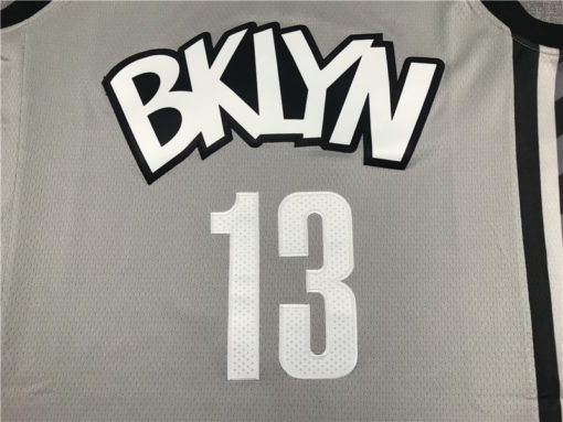 James Harden 13 Brooklyn Nets 2021 Gray Statement Jersey James Harden 13 Brooklyn Nets 2021 Gray Statement Jersey
