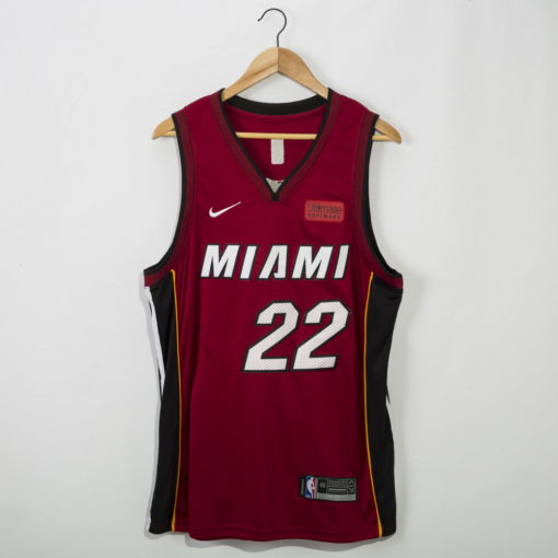 Jimmy Butler #22 Miami Heat Statement Red Swingman Jersey With 2023 NBA finals patch 