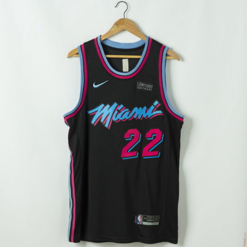 Jimmy Butler #22 Miami Heat Vice Night Black Swingman Jersey With 2023 NBA finals patch 