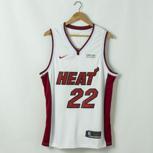 Jimmy Butler 22 Miami Heat White Swingman Jersey Association With 2023 NBA finals patch 