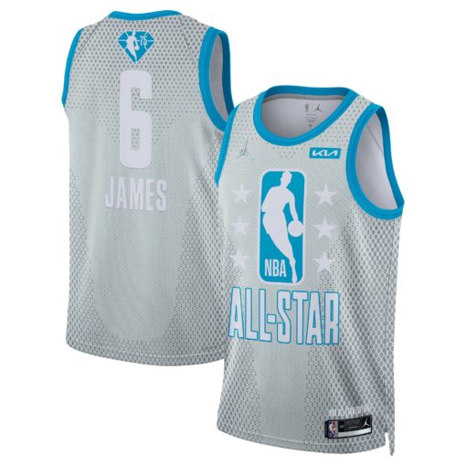 Men's LeBron James Gray 2022 All-Star Game Swingman Jersey Men's LeBron James Gray 2022 All-Star Game Swingman Jersey