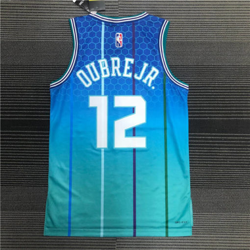 Kelly Oubre Jr 12 Charlotte Hornets 2021-22 Blue City Edition Jersey Kelly Oubre Jr 12 Charlotte Hornets 2021-22 Blue City Edition Jersey