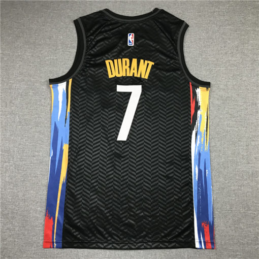 Kevin Durant 7 Brooklyn Nets 2021-22 City Edition Black Jersey Kevin Durant 7 Brooklyn Nets 2021-22 City Edition Black Jersey