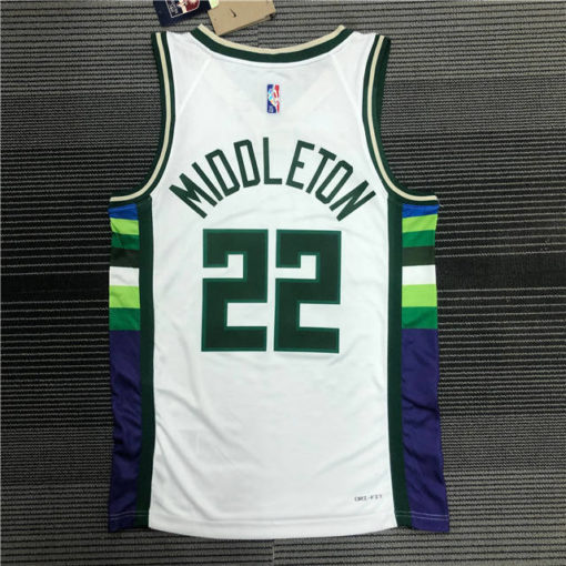 Jrue Holiday 21 Milwaukee Bucks 2021-22 White City Edition Swingman Jersey Jrue Holiday 21 Milwaukee Bucks 2021-22 White City Edition Swingman Jersey