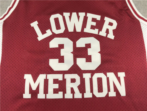 Kobe Bryant 33 Lower Merion Headgear Maroon High School Retro Red Jersey Kobe Bryant 33 Lower Merion Headgear Maroon High School Retro Red Jersey