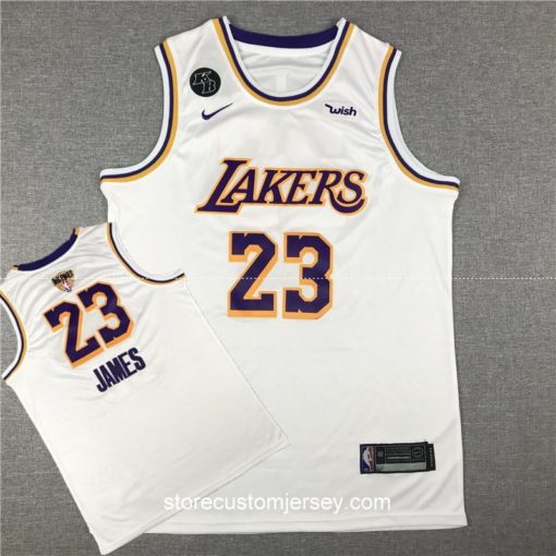 LeBron James #23 Los Angeles Lakers 2019-20 Association Edition Swingman Jersey NBA Final Path