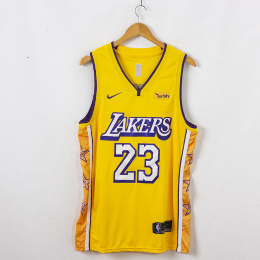 LeBron James #23 Los Angeles Lakers 2019-20 City Edition Gold Jersey