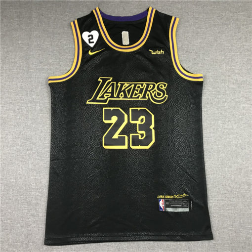 LeBron James 23 Los Angeles Lakers Black City Edition Jersey Love Path LeBron James 23 Los Angeles Lakers Black City Edition Jersey Love Path