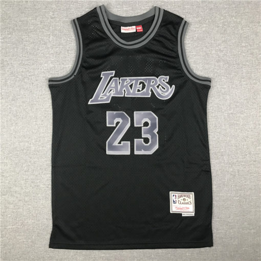 LeBron James 23 Los Angeles Lakers HWC Tonal Black Jersey LeBron James 23 Los Angeles Lakers HWC Tonal Black Jersey