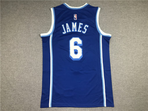 LeBron James 6 Los Angeles Lakers Blue 2021 Classic Edition Swingman Jersey LeBron James 6 Los Angeles Lakers Blue 2021 Classic Edition Swingman Jersey