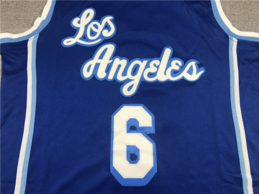 LeBron James 6 Los Angeles Lakers Blue 2021 Classic Edition Swingman Jersey LeBron James 6 Los Angeles Lakers Blue 2021 Classic Edition Swingman Jersey