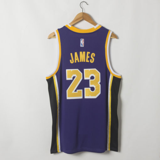 LeBron James #23 Los Angeles Lakers Statement Swingman Purple Jersey LeBron James #23 Los Angeles Lakers Statement Swingman Purple Jersey