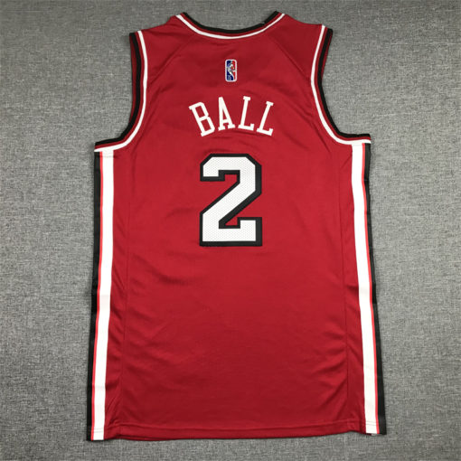 Lonzo Ball 2 Chicago Bulls Red 2021-22 City Edition Swingman Jersey Lonzo Ball 2 Chicago Bulls Red 2021-22 City Edition Swingman Jersey