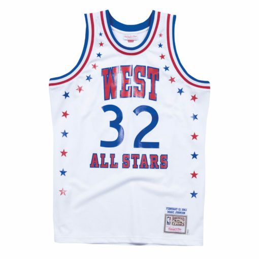 Magic Johnson 1983 All Star West Jersey