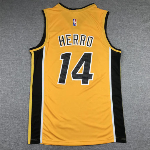 Tyler Herro 14 Miami Heat 2021 Earned Yellow Jersey Tyler Herro 14 Miami Heat 2021 Earned Yellow Jersey