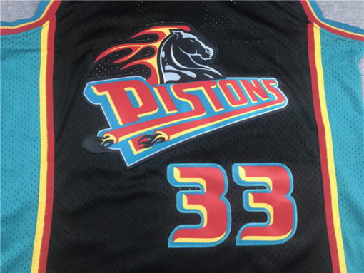 Men's Grant Hill 33 Detroit Pistons 98-99 Black Throwback Jersey Men's Grant Hill 33 Detroit Pistons 98-99 Black Throwback Jersey