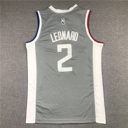 Kawhi Leonard 2 Los Angeles Clippers 2021 Earned Gray Jersey Kawhi Leonard 2 Los Angeles Clippers 2021 Earned Gray Jersey