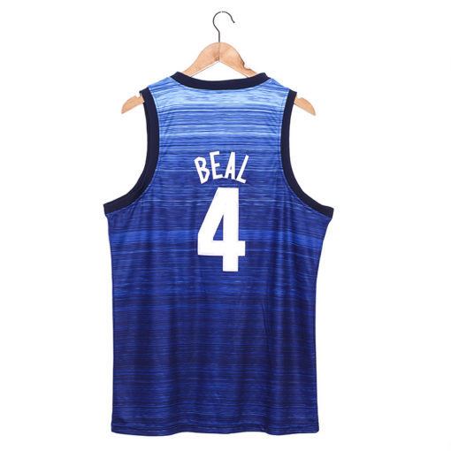 Men's Bradley Beal 4 Navy USA 2021 Basketball Jersey Men's Bradley Beal 4 Navy USA 2021 Basketball Jersey
