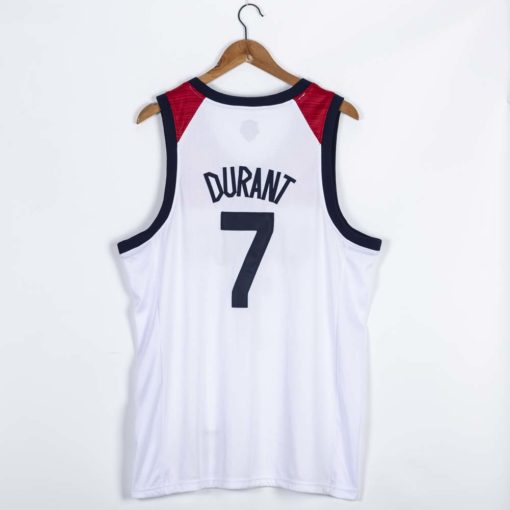 Men's Kevin Durant 7 White USA Basketball Jersey Men's Kevin Durant 7 White USA Basketball Jersey