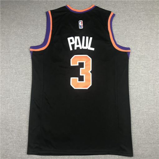 Men's Phoenix Suns 2021 Chris Paul 3 Black Swingman Jersey Statement Edition Men's Phoenix Suns 2021 Chris Paul 3 Black Swingman Jersey Statement Edition