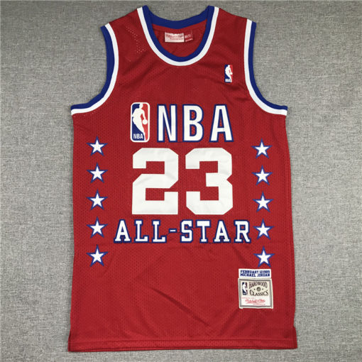 Michael Jordan 23 All-Star East 1989 Red Jersey