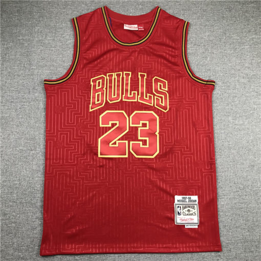 Michael Jordan 23 Chicago Bulls 2020 Chinese New Year Red HWC Jersey
