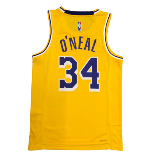 Shaquille O’Neal #34 Los Angeles Lakers 2021-22 Gold Jersey Shaquille O’Neal #34 Los Angeles Lakers 2021-22 Gold Jersey