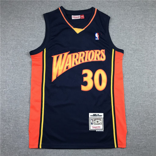 Stephen Curry 30 Golden State Warriors 2009-10 Navy Swingman Jersey Stephen Curry 30 Golden State Warriors 2009-10 Navy Swingman Jersey
