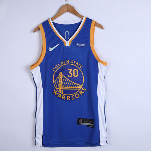 Stephen Curry #30 Golden State Warriors 2021 Royal Blue Icon Edition Jersey