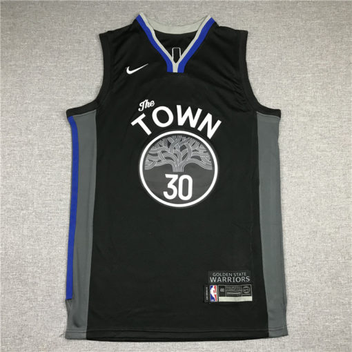 Stephen Curry 30 Golden State Warriors Black 2019-20 City Jersey Stephen Curry 30 Golden State Warriors Black 2019-20 City Jersey