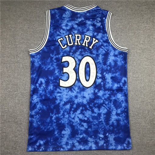 Stephen Curry 30 Golden State Warriors 1990-91 Galaxy Swingman Blue Jersey Stephen Curry 30 Golden State Warriors 1990-91 Galaxy Swingman Blue Jersey