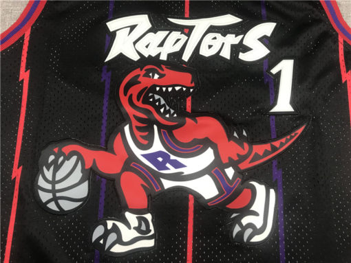 Tracy McGrady 1 Toronto Raptors Hardwood Classics Black Jersey Tracy McGrady 1 Toronto Raptors Hardwood Classics Black Jersey