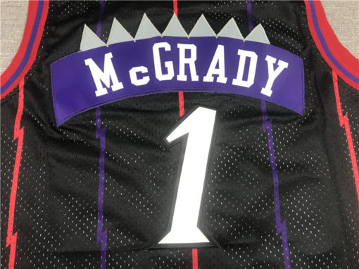 Tracy McGrady 1 Toronto Raptors Hardwood Classics Black Jersey Tracy McGrady 1 Toronto Raptors Hardwood Classics Black Jersey